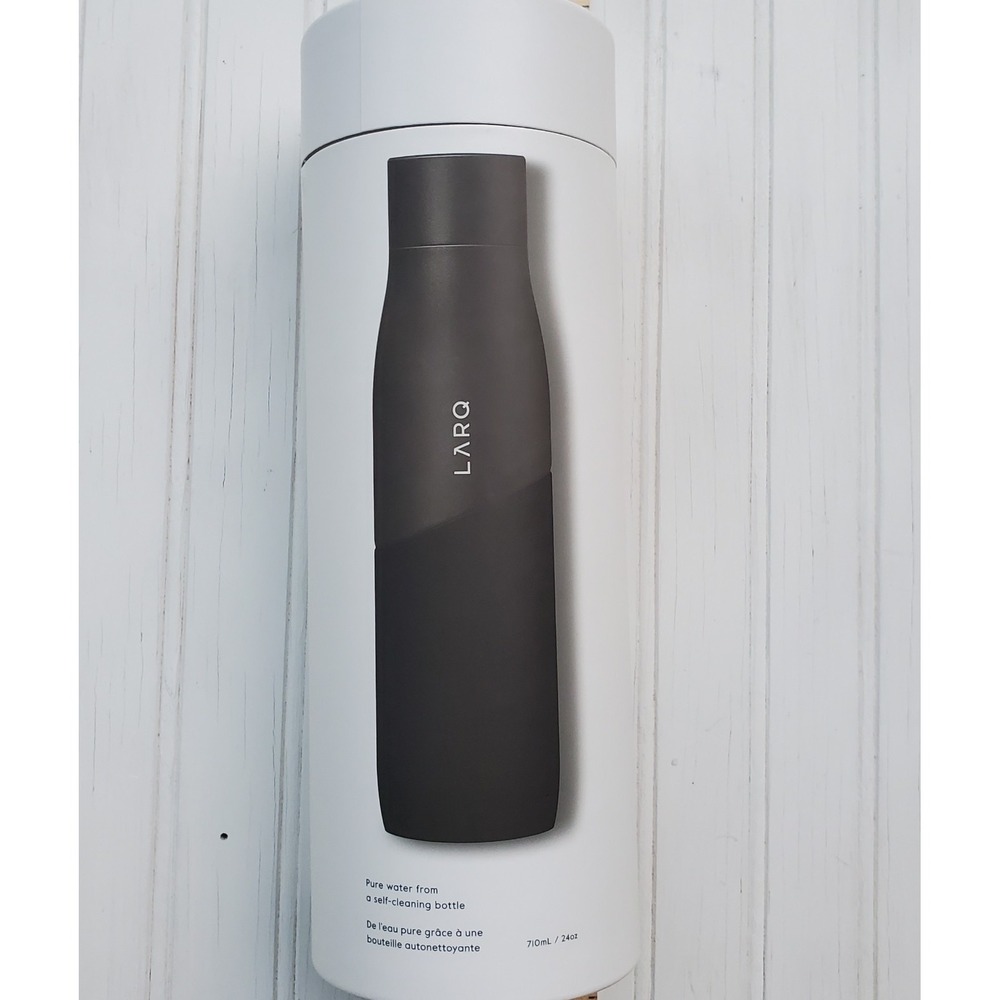 LARQ Self-Cleaning 24oz Water Bottle Black/Onyx Water Purification NEW